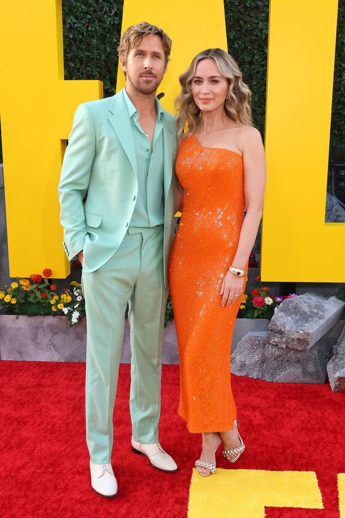 Ryan and Emily Ryan and Emily Blunt attend the Universal Pictures Premiere in Los Angeles "The autumn man" at Dolby Theater on April 30, 2024 in Hollywood, California.  (Photo by Kayla Oaddams/FilmMagic)