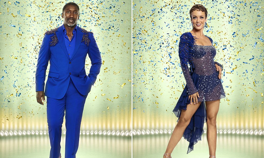 Split image of Jimmy Floyd Hasselbaink and Lauren Oakley