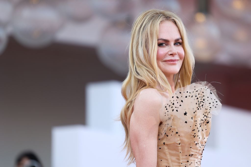 Nicole Kidman attends a red carpet for "Babygirl" during the 81st Venice International Film Festival at  on August 30, 2024 in Venice, Italy