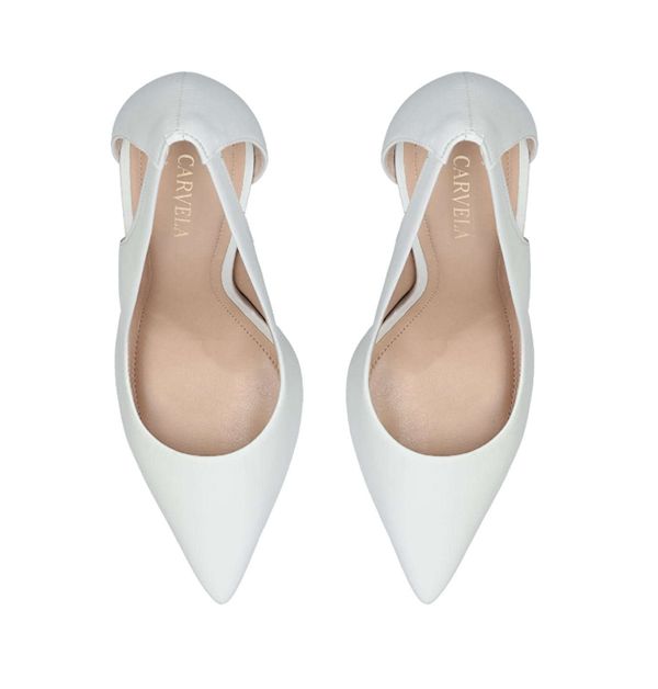 white high heels kurt geiger
