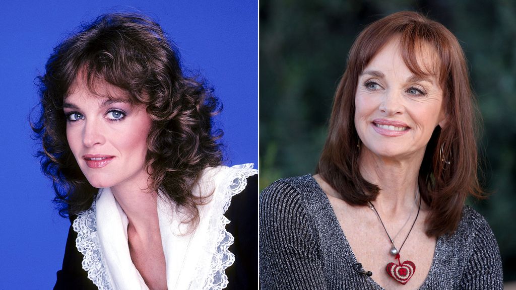 Pamela Sue Martin in Dynasty/ At the Dynasty reunion in 2015