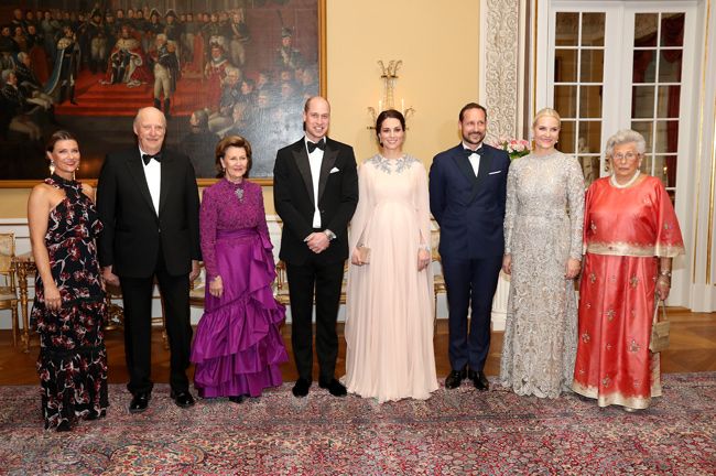 kate middleton prince willim norwegian royal family dinner