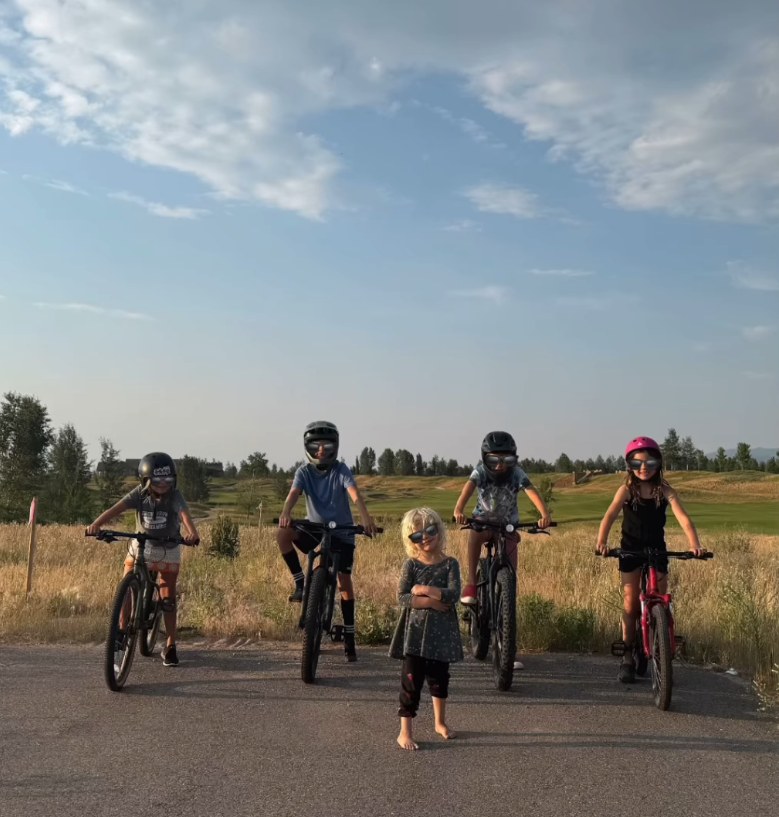 Photo shared by Daniela Ruah on Instagram August 2024 of her and her NCIS: LA co-star Eric Christian Olsen's vacations with their spouses and kids in Idaho