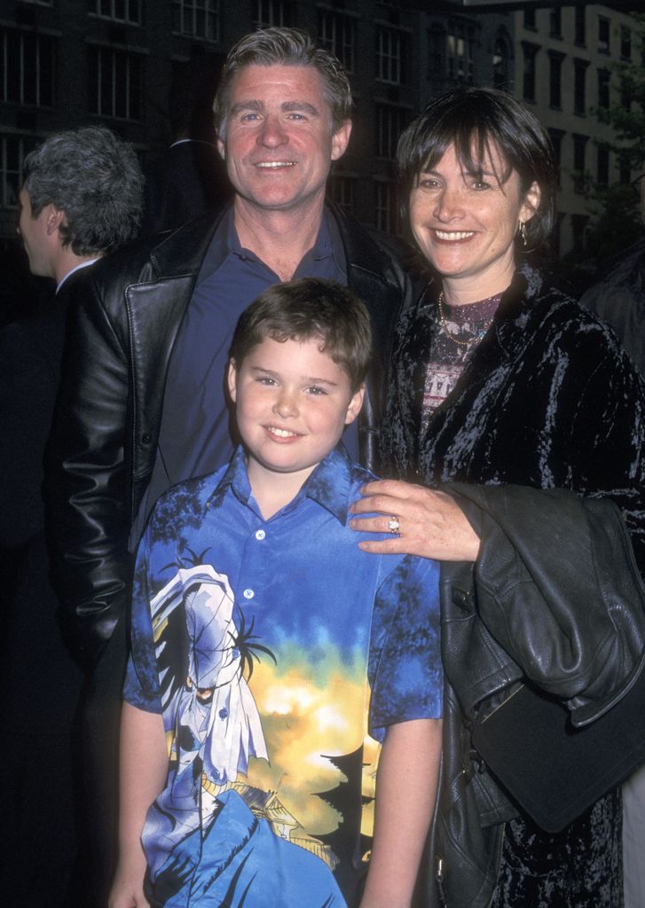 Treat Williams, wife Pam Van Sant and son Gil Williams in 2002