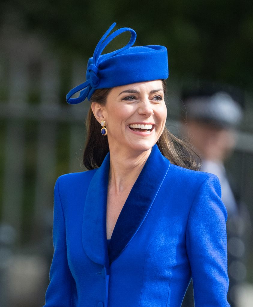 Princess Kate looked lovely in cobalt blue