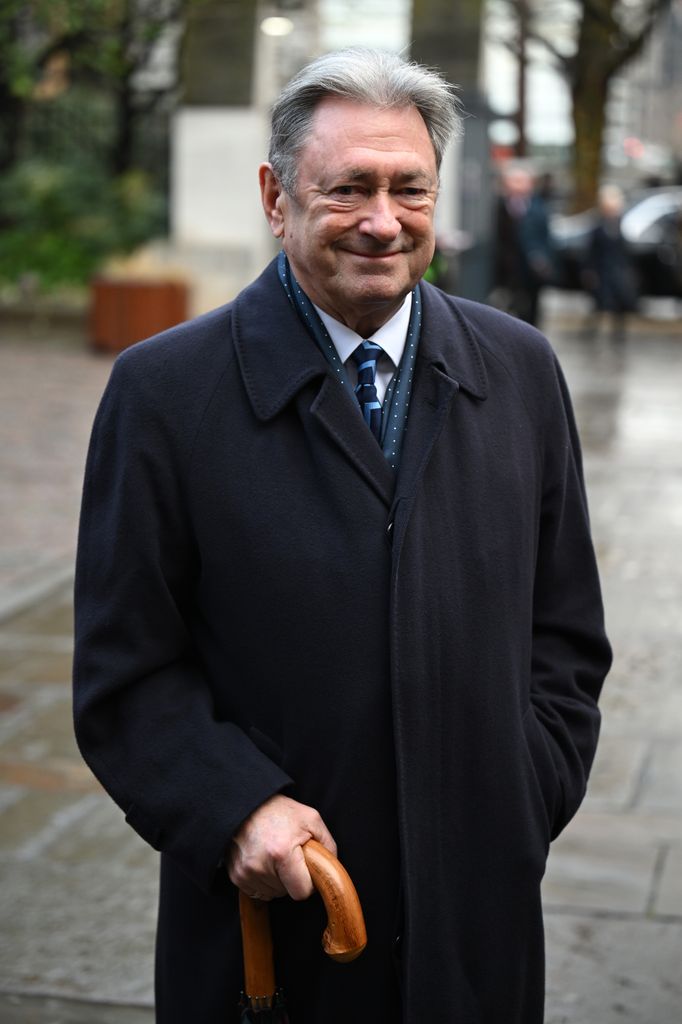 Alan Titchmarsh attends the memorial for Dame Jilly Cooper at Southwark Cathedral on January 30, 2026