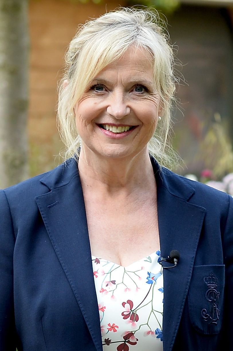 Carol Kirkwood at the Chelsea Flower Show in 2018