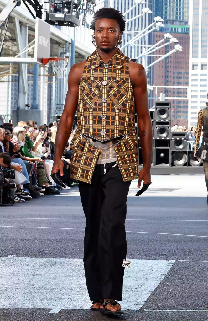 David Banda walking the runway