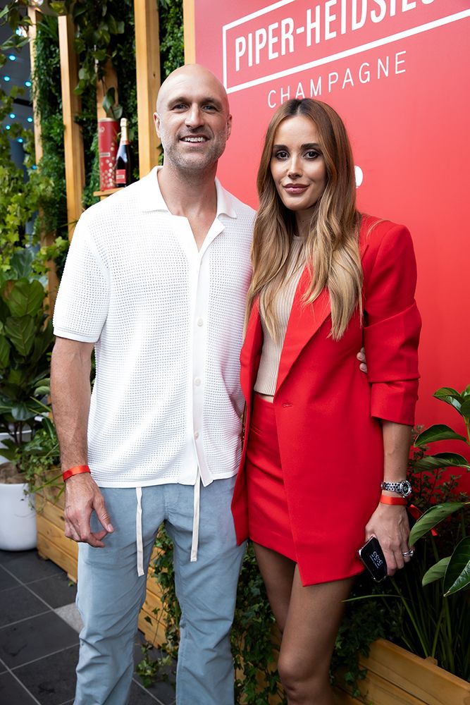 Rebecca and Chris Judd at the Australian Open