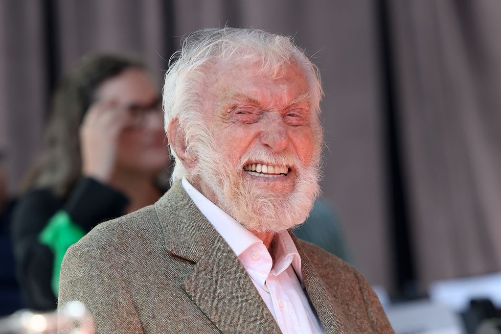 Dick Van Dyke attends Carol Burnett's Hand and Footprint in the Cement Ceremony at TCL Chinese Theatre on June 20, 2024 in Hollywood, California.