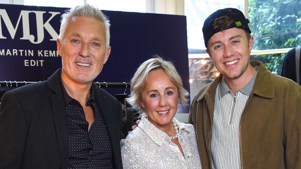 Martin, Shirlie and Roman Kemp pose for a photo