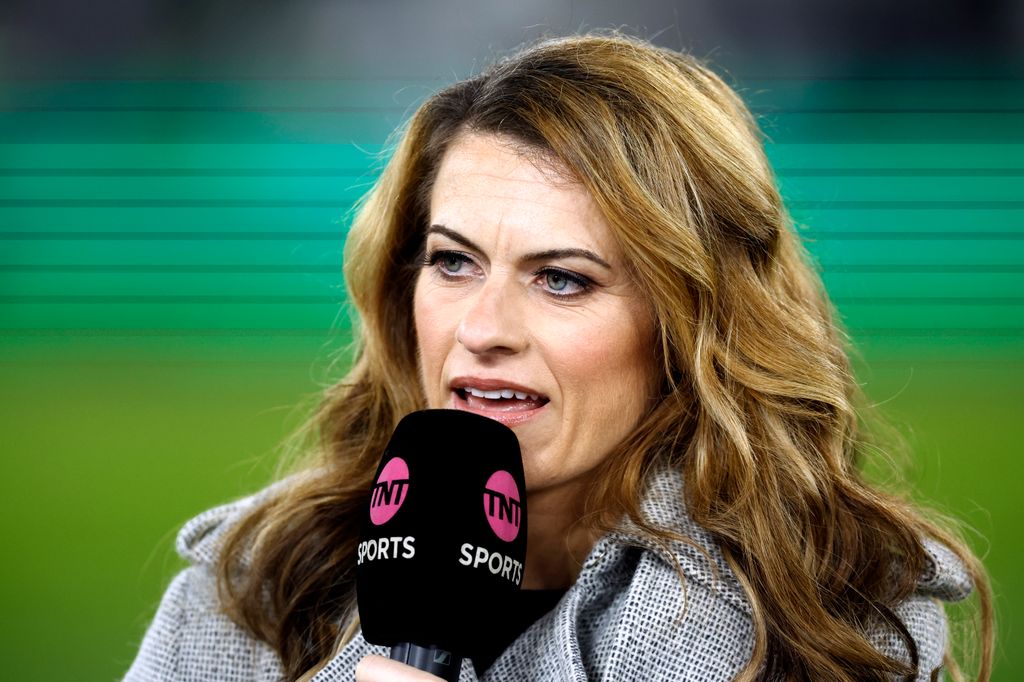 Karen Carney delivering punditry