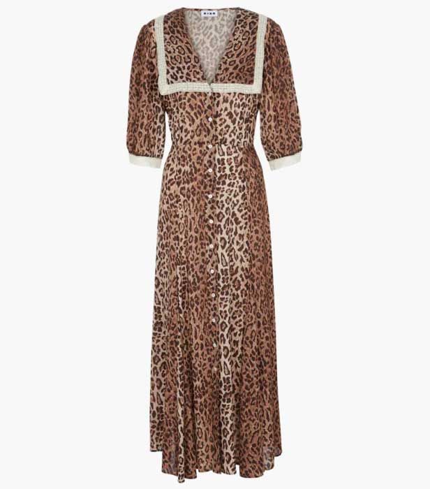 rixo leopard print dress