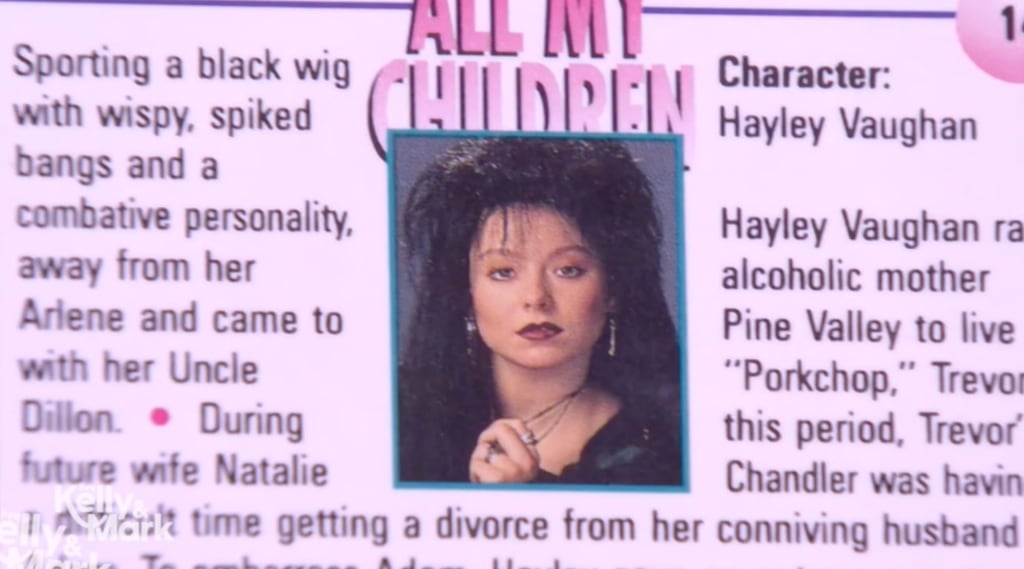 Kelly in a black wig