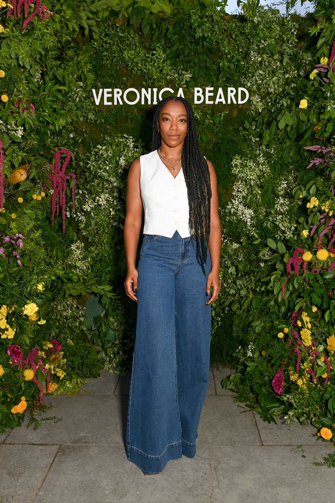 Naomi Ackie  attends Veronica Beard's Summer Fair party at The Serpentine Pavilion on June 20, 2023 in London, England. (Photo by Dave Benett/Getty Images for Veronica Beard)