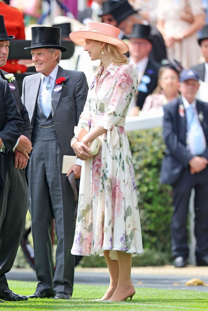 Charles Wellesley 9th Duke of Wellington and Lady Gabriella Kingston attend day one of Royal Ascot 2024 