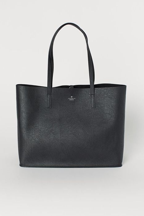 hm black tote bag