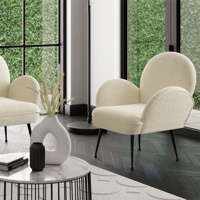 boucle chair