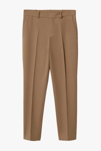 Pants for Women Cigarette Trousers High Waist Silk Pants Soft Breathable  Slim Skinny Pants (Beige Gold, 1XL) - Walmart.com