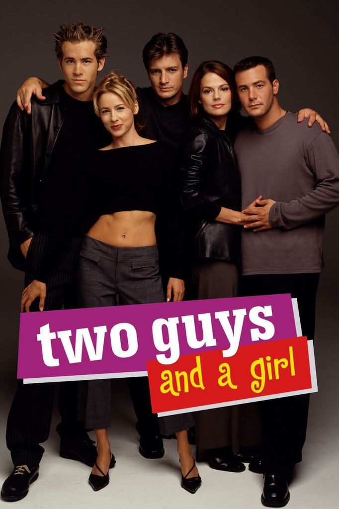 Suzanne Cryer, Ryan Reynolds, Traylor Howard, Richardo Ruccolo and Nathan Fillion in Two Guys, A Girl And A Pizza Place