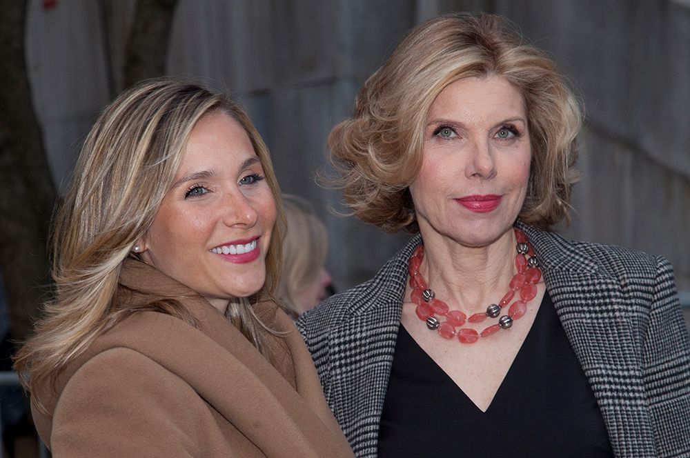 Close up of Christine Baranski with her daughter Isabel Cowles