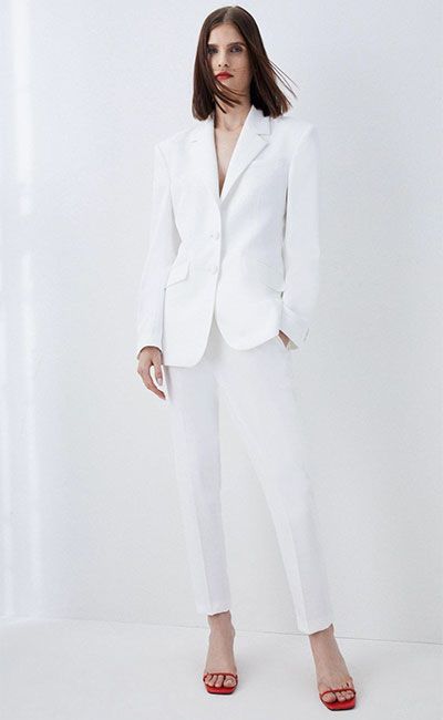 karen millen white suit