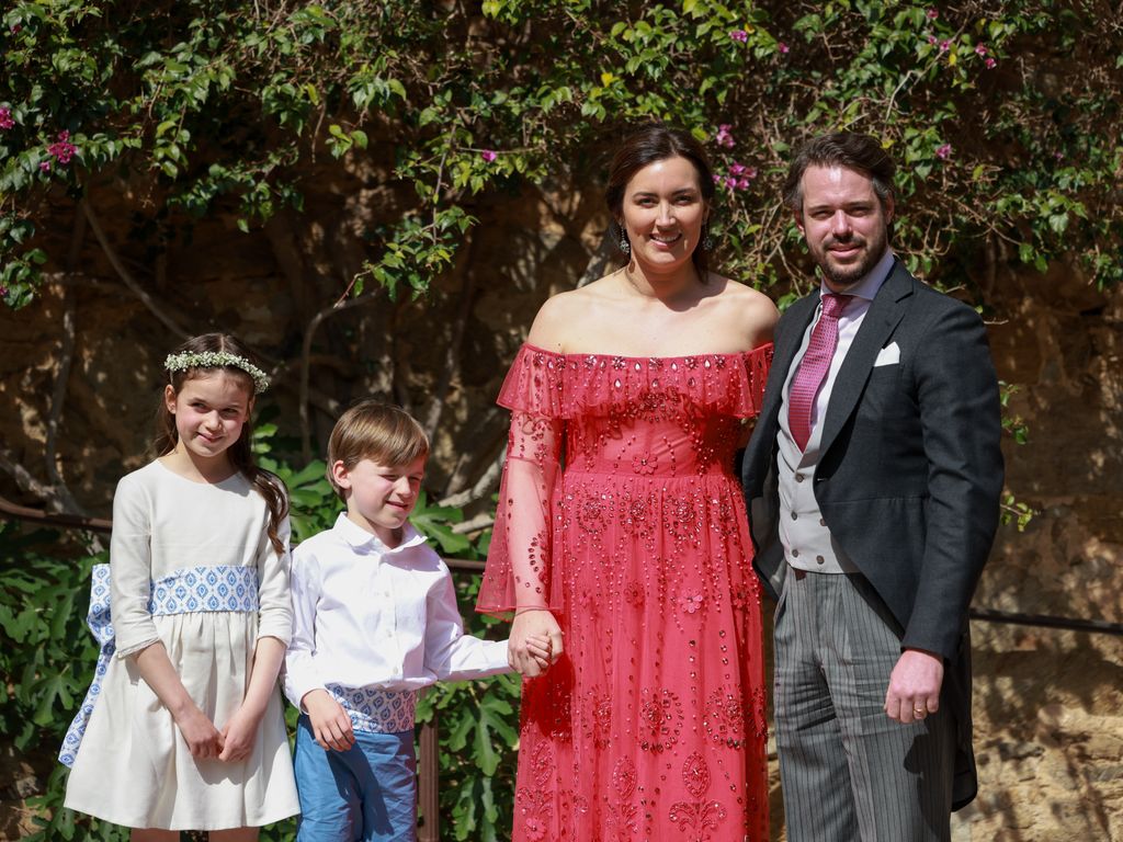 Princess Amalia with Prince Liam, Princess Claire and Prince Felix