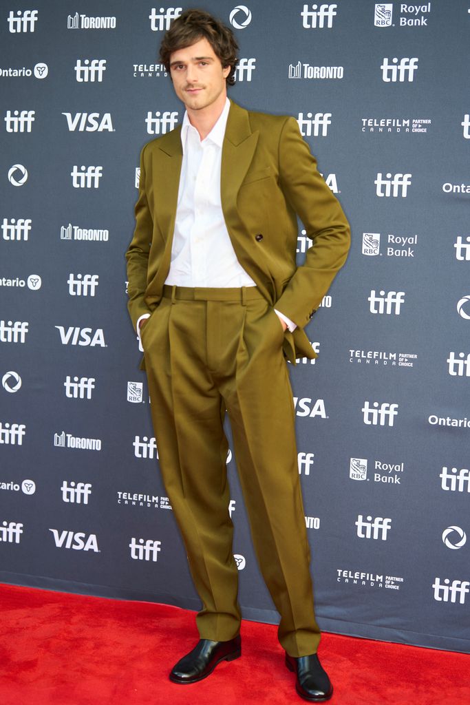 Australian actor Jacob Elordi arrives at the premiere of "On Swift Horses" during the Toronto International Film Festival (TIFF)