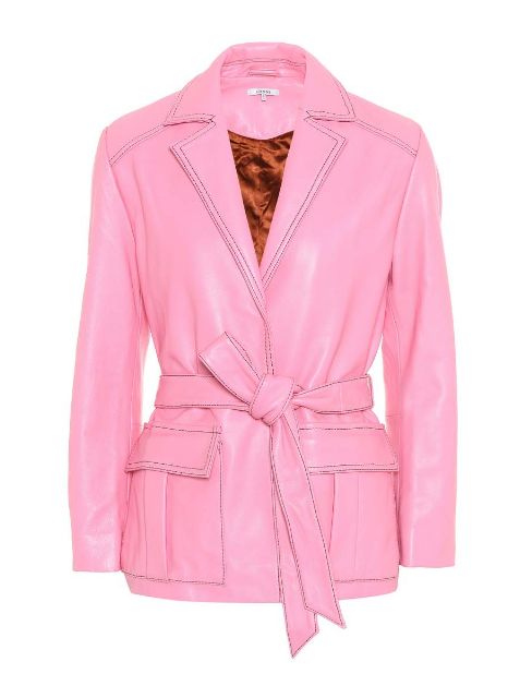 pink ganni jacket