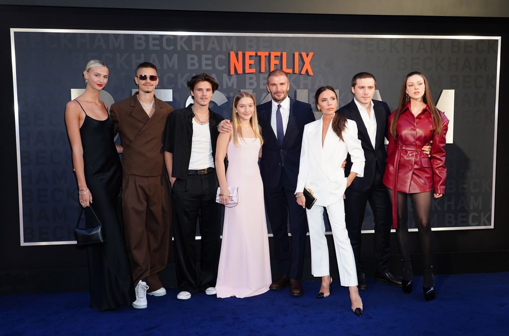 The family attended the premiere of Netflix's documentary series Beckham