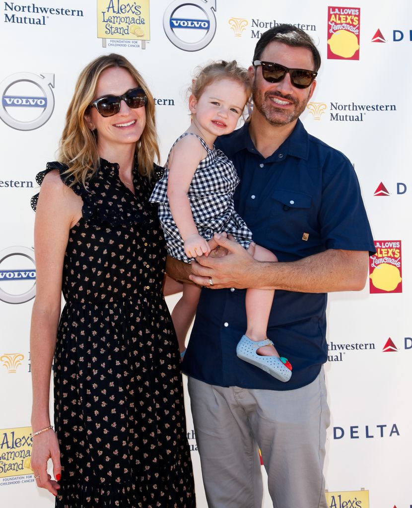 jimmy kimmel wife molly mcnearney and daughter jane