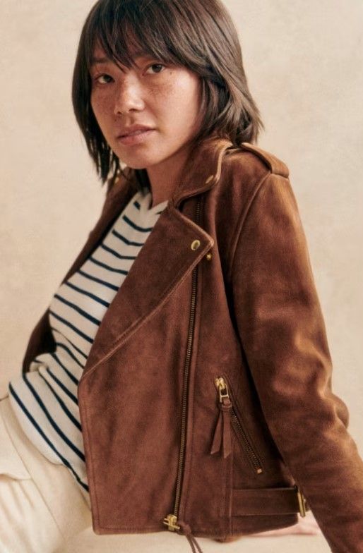 Pippa wore this stunning suede jacket by Sezanne