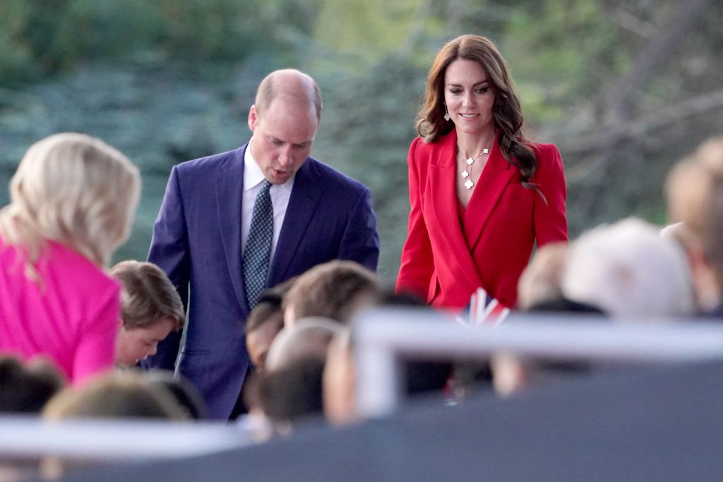 prince william and Kate Middleton take their seats at king charles coronation concert windsor castle