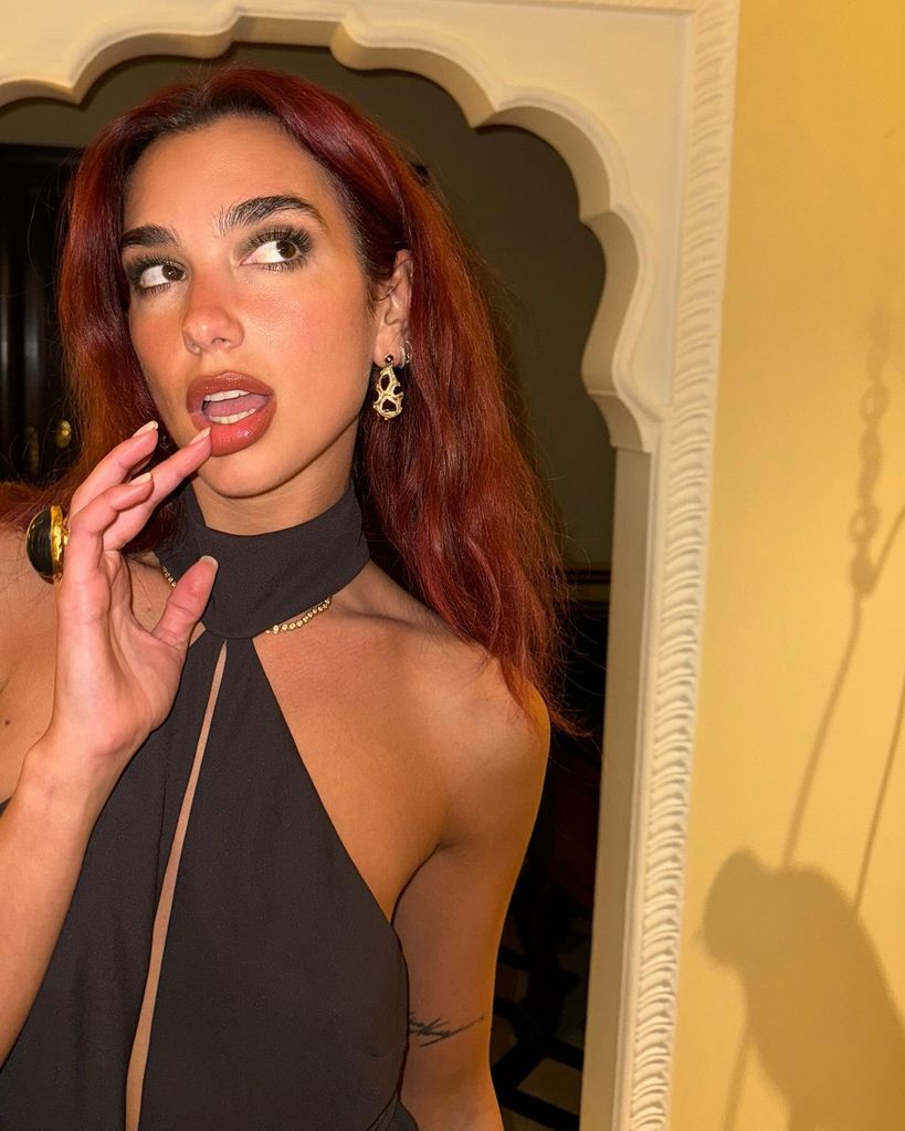 Dua Lipa Stuns In Super Slinky Gown For Glitzy Evening With Lookalike