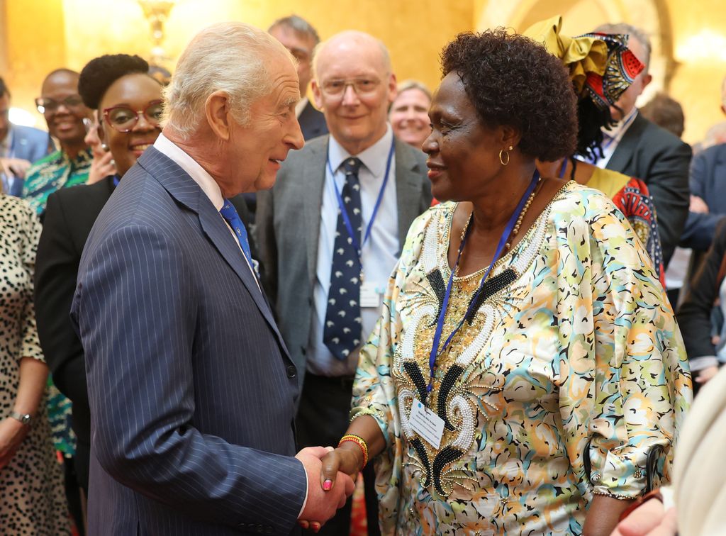 King Charles with Beatrice Atim Anywar