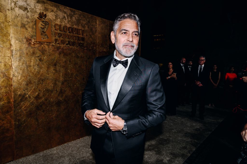 George Clooney at the Clooney Foundation For Justice's "The Albies" held at The New York Public Library on September 28, 2023 in New York City.
