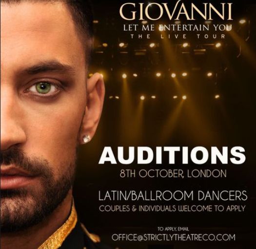 Giovanni Pernice forced to cancel tour dates following unexpected