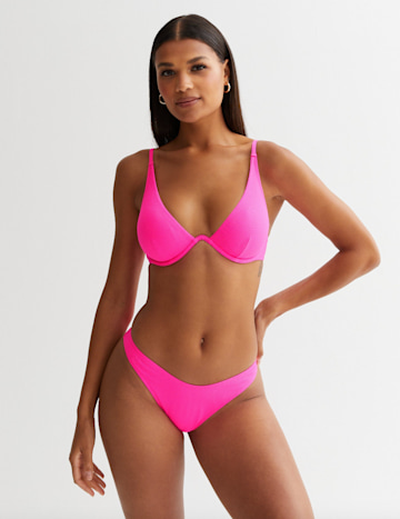 Hot pink bikini