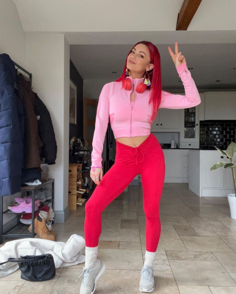 Strictly's Dianne Buswell turns up the heat in skin tight cherry red ...