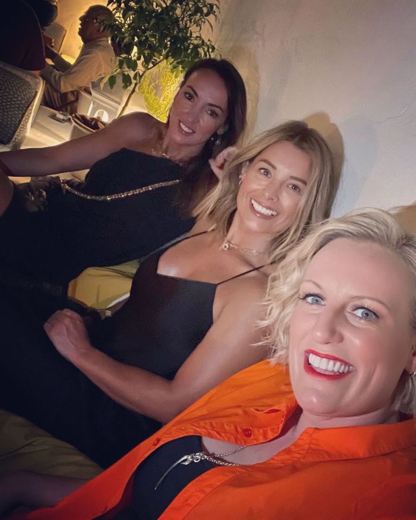 Sally Nugent with friends