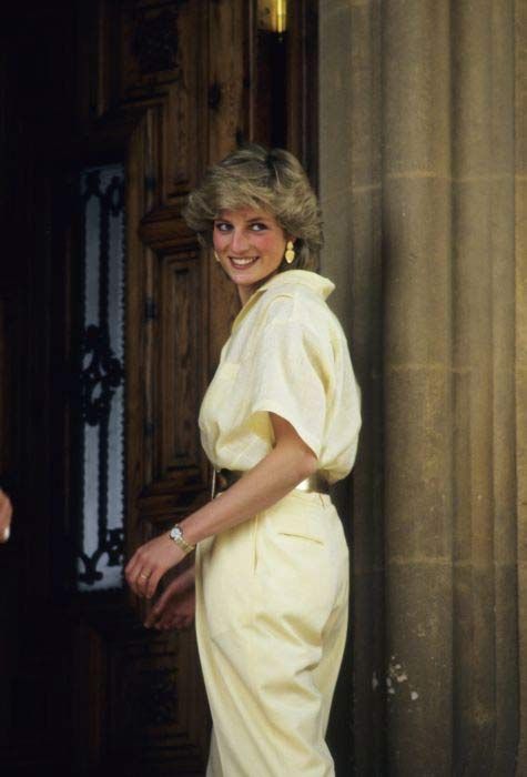 Princess Diana yellow outfit