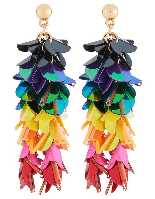 accessorize rainbow earrings