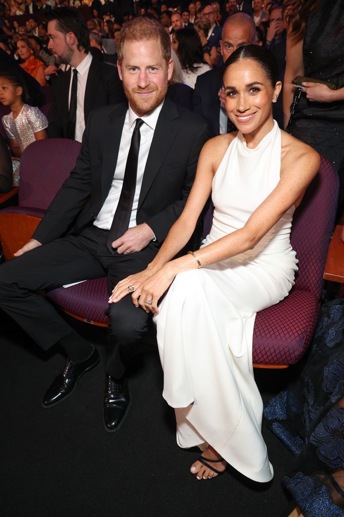 Prince Harry, Duke of Sussex and Meghan, Duchess of Sussex attend the 2024 ESPY Awards at Dolby Theatre on July 11, 2024 