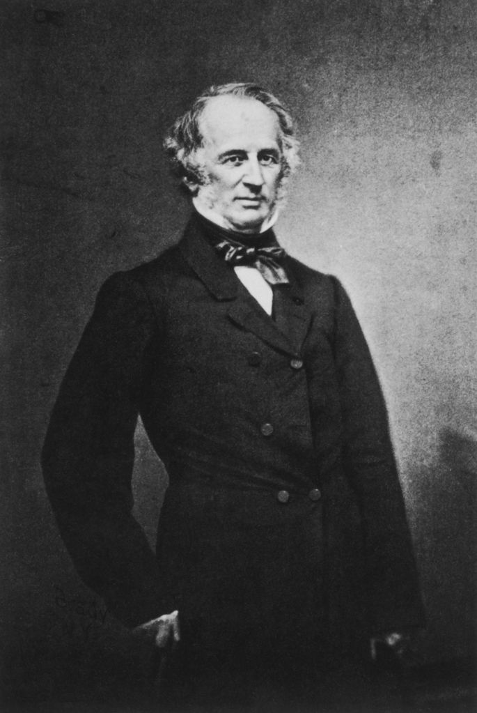 American shipping magnate and financier Cornelius Vanderbilt (1794 - 1877)