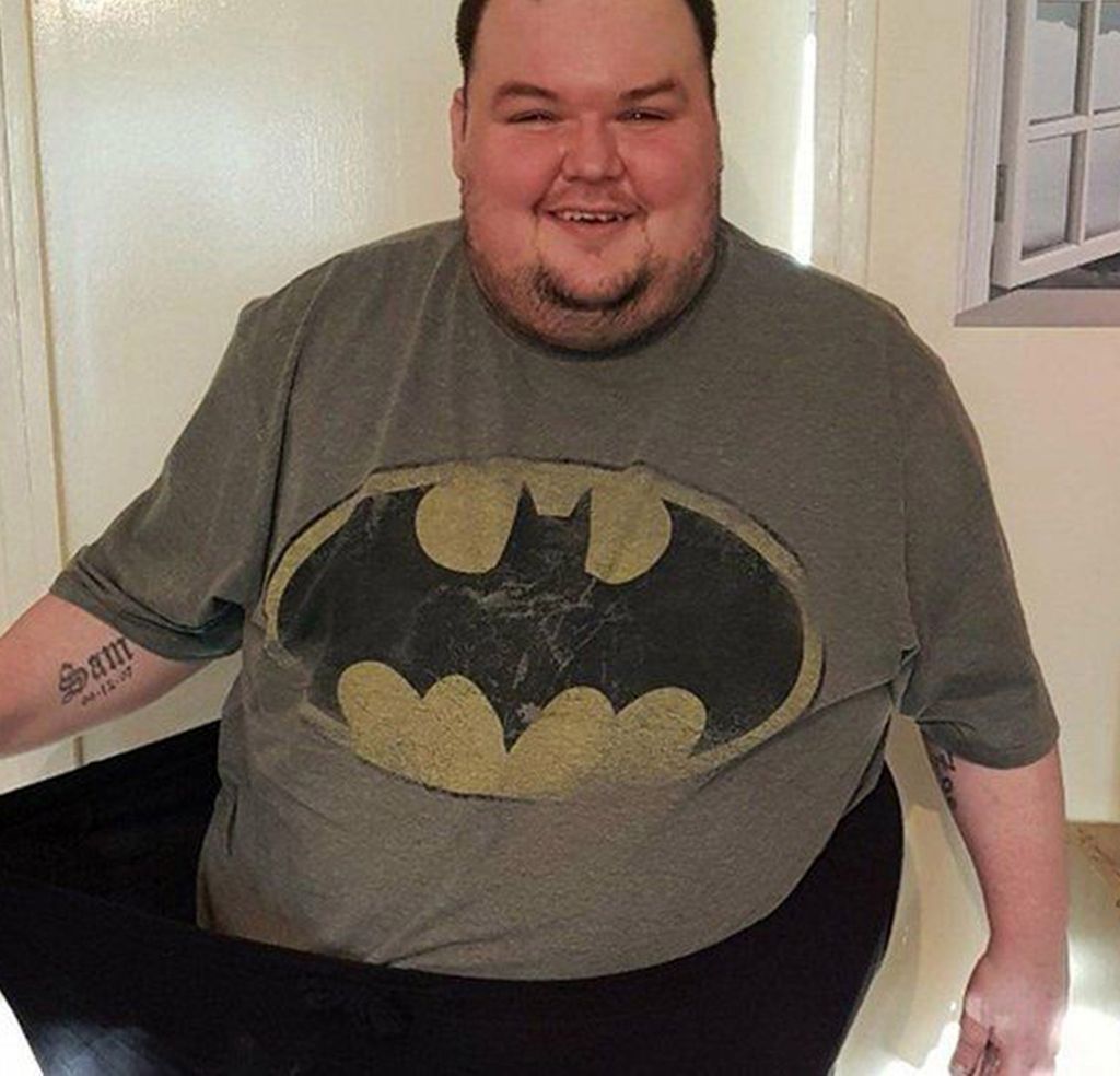 Gavin Plumb in a Batman t-shirt