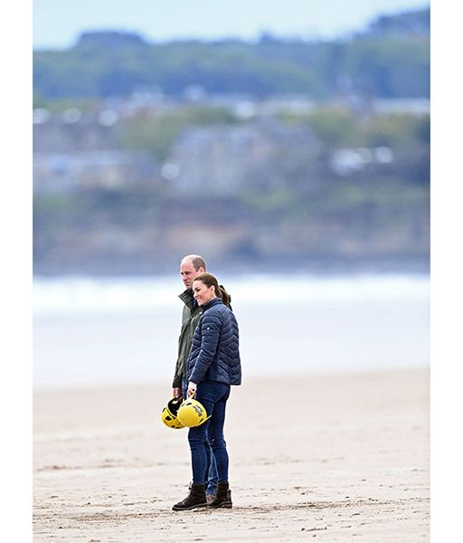 prince william and kate on scotland beach