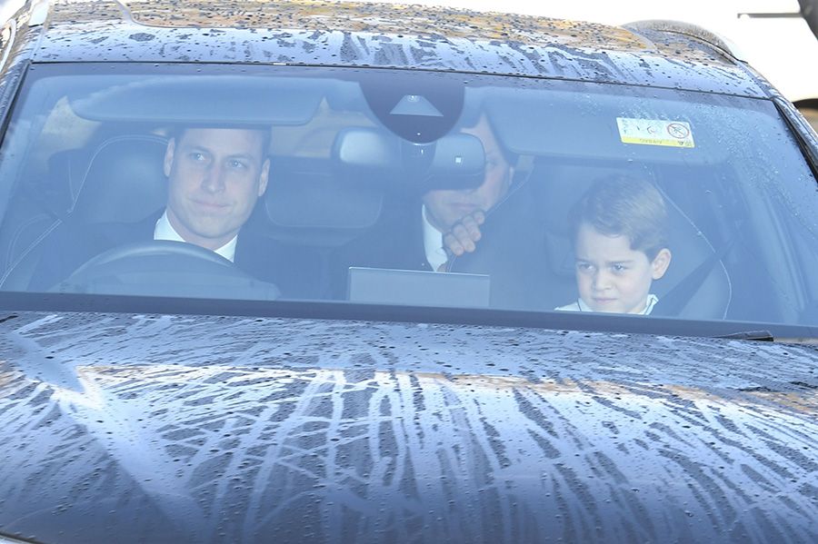 prince william driving prince george at christmas