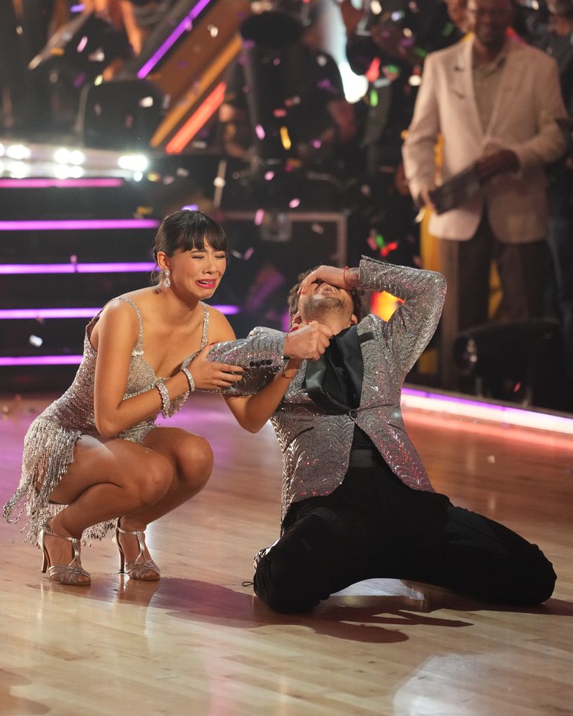 Xochitl and Val collapse after winning DWTS 2023