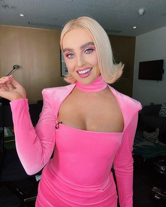 perrie edwards little mix pink