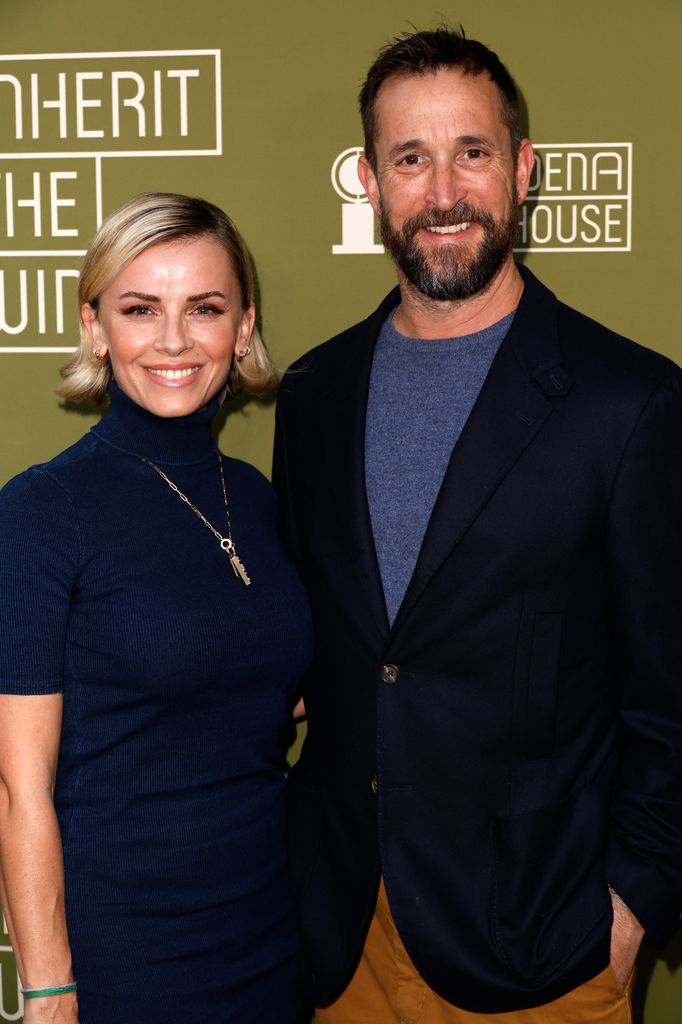 Sara Wells and Noah Wyle attend the Opening Night Red Carpet For "Inherit The Wind" at Pasadena Playhouse on November 05, 2023 in Pasadena, California